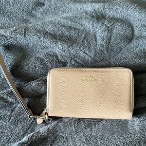 Coach Tan Wristlet Wallet